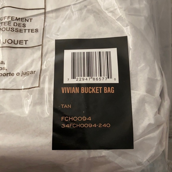 FRYE Leather Perforated Drawstring Bucket Bag Boho Chic - Picture 6 of 8